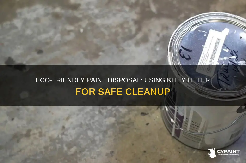 how to dispose of paint kitty litter