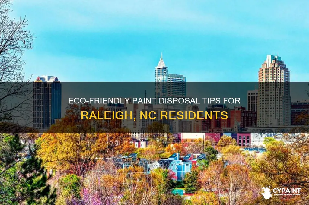 how to dispose of paint raleigh nc