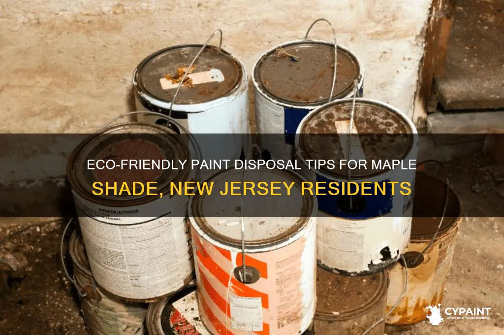 how to dispose of paint stain maple shade new jersey