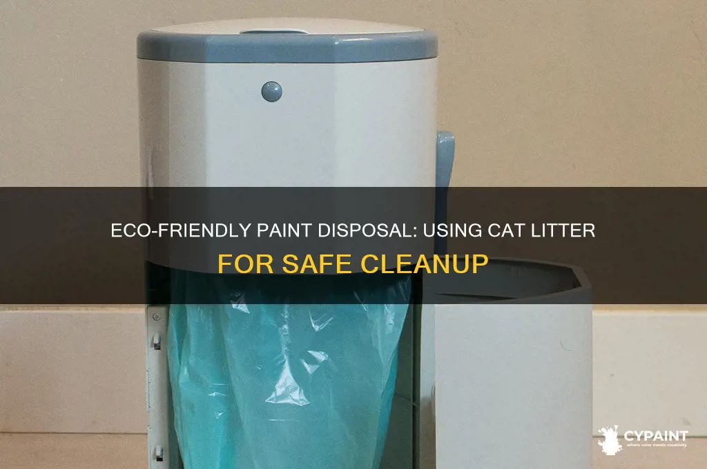 how to dispose of paint with cat litter