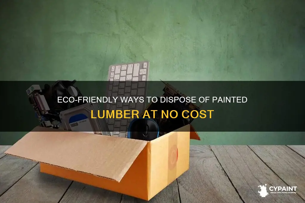 how to dispose of painted lumber for free