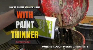 Dispose of Paint Thinner-Soaked Paper Towels Safely