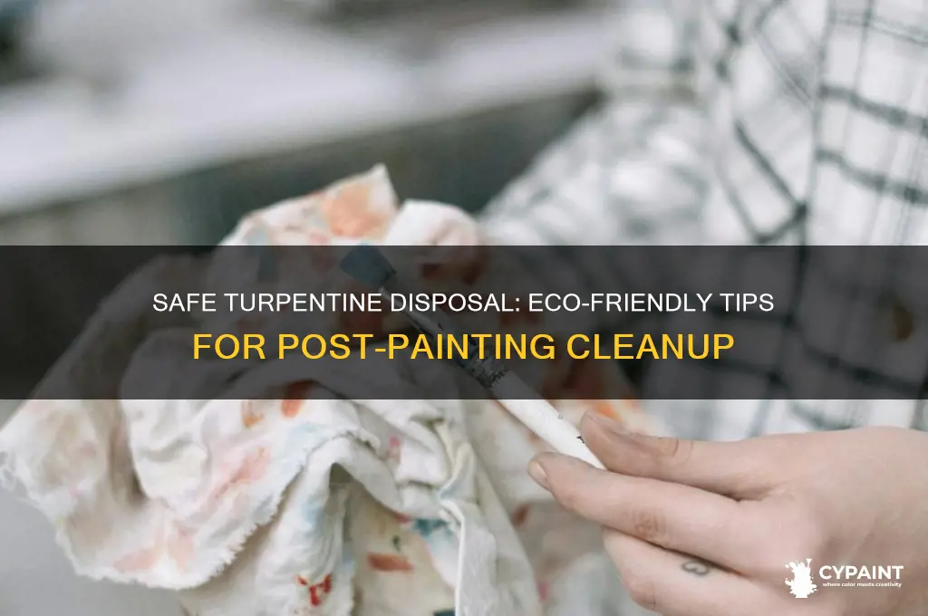 how to dispose of turpentine after painting
