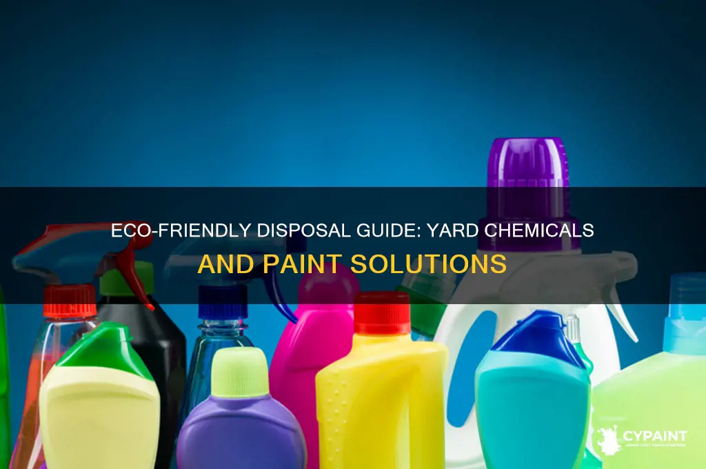 how to dispose of yard chemicals and paint