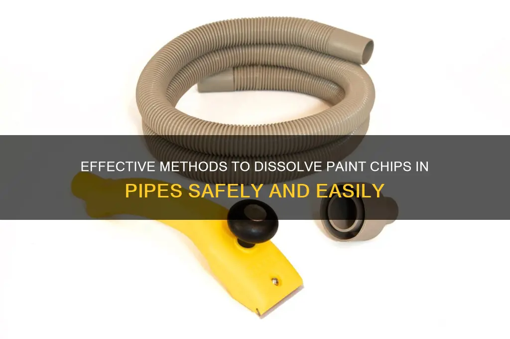 how to dissolve paint chips in pipe
