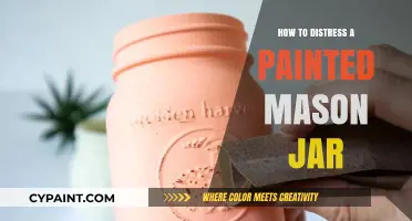 Creative DIY: Distressing Painted Mason Jars for a Vintage Look