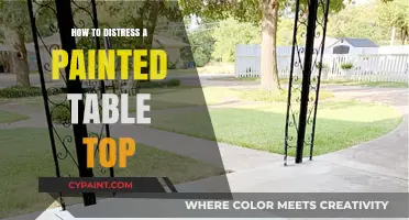 Easy DIY Techniques to Distress a Painted Table Top