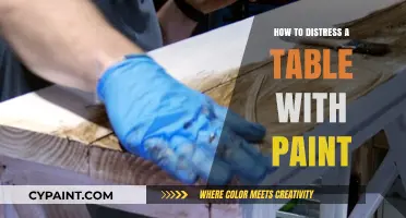Easy DIY: Distressing a Table with Paint for a Vintage Look