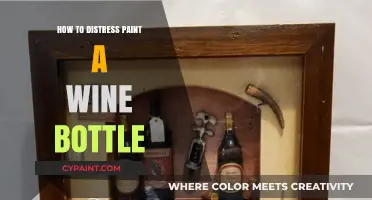 Creative Distress Painting Techniques for Upcycling Wine Bottles