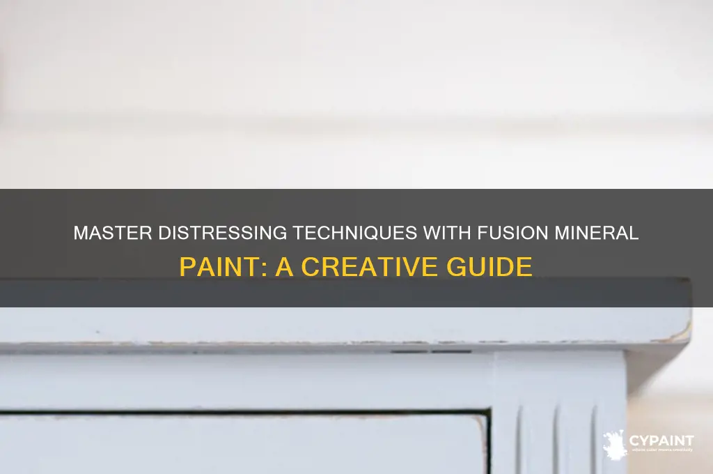 how to distress with fusion mineral paint