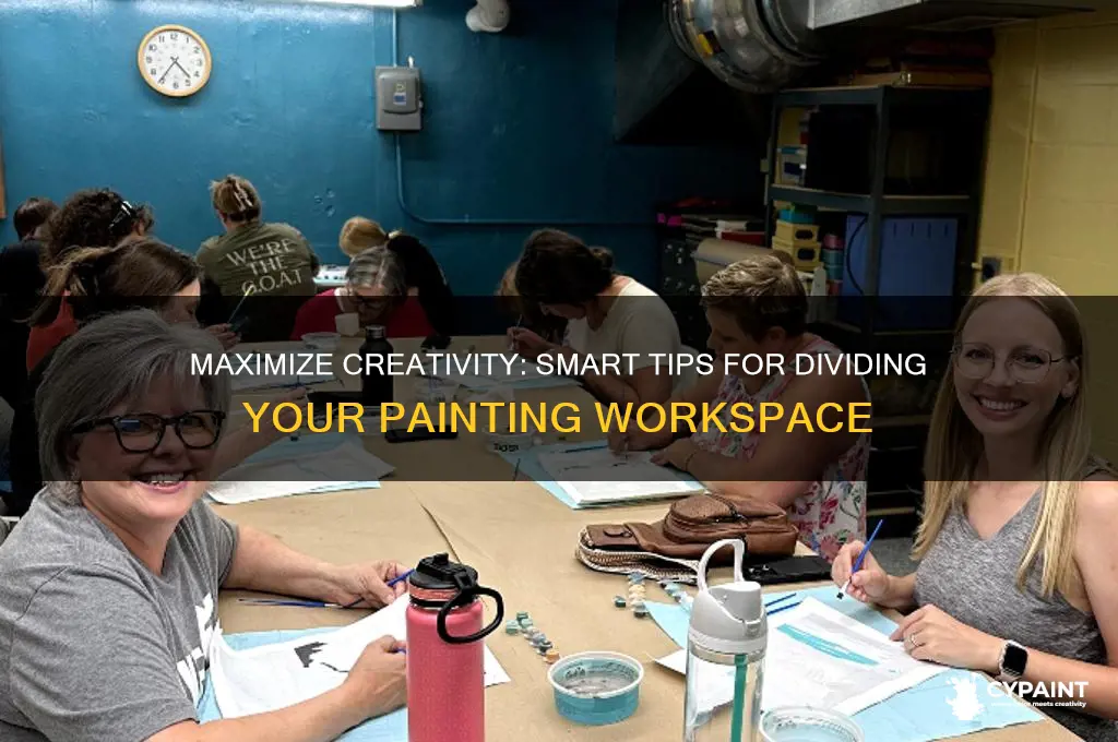 how to divide up a paintings space