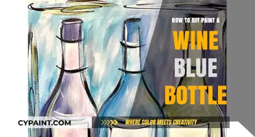DIY Wine Bottle Painting: Transforming Glass with Blue Hues