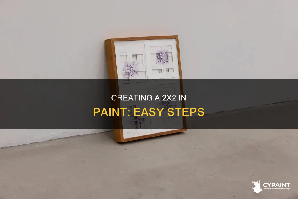 how to do 2inch by 2 inch in paint