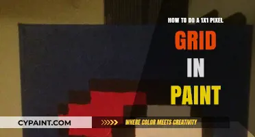 Creating a Pixel Grid in Paint: 1x1 Perfection