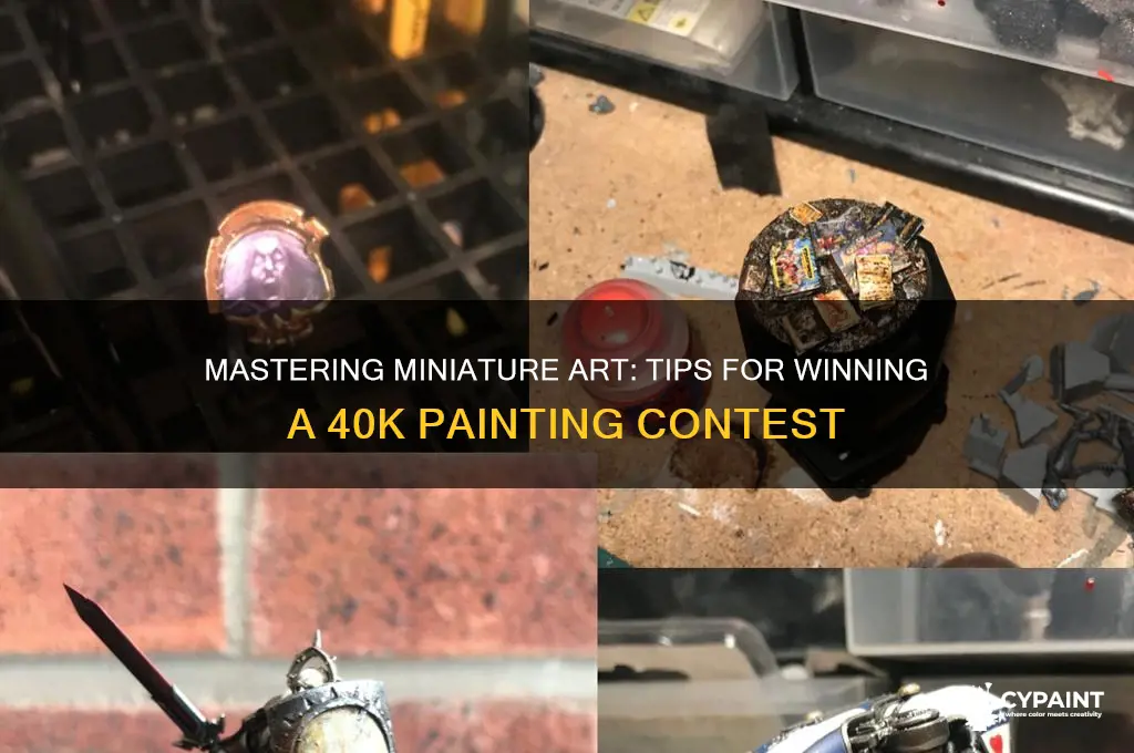 how to do a 40k painting contest