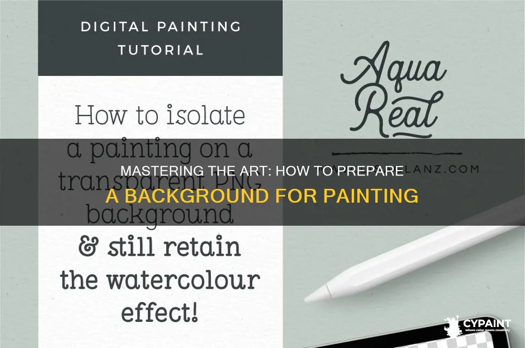 how to do a background to paint