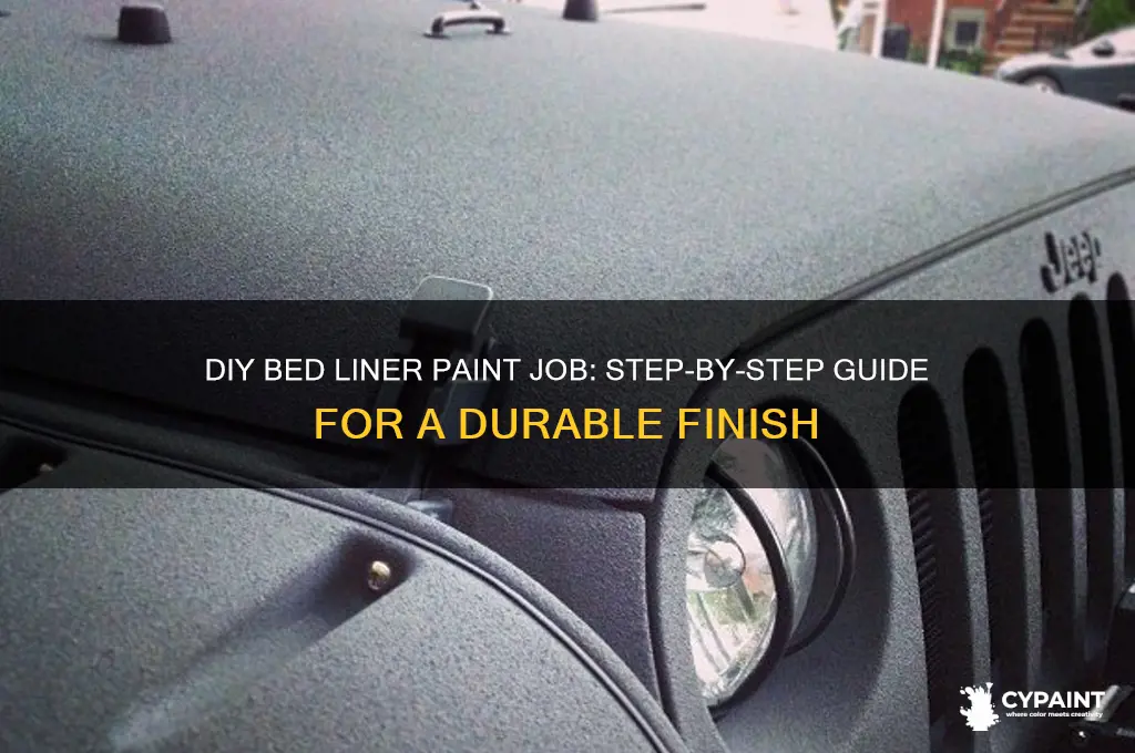 how to do a bed liner paint job