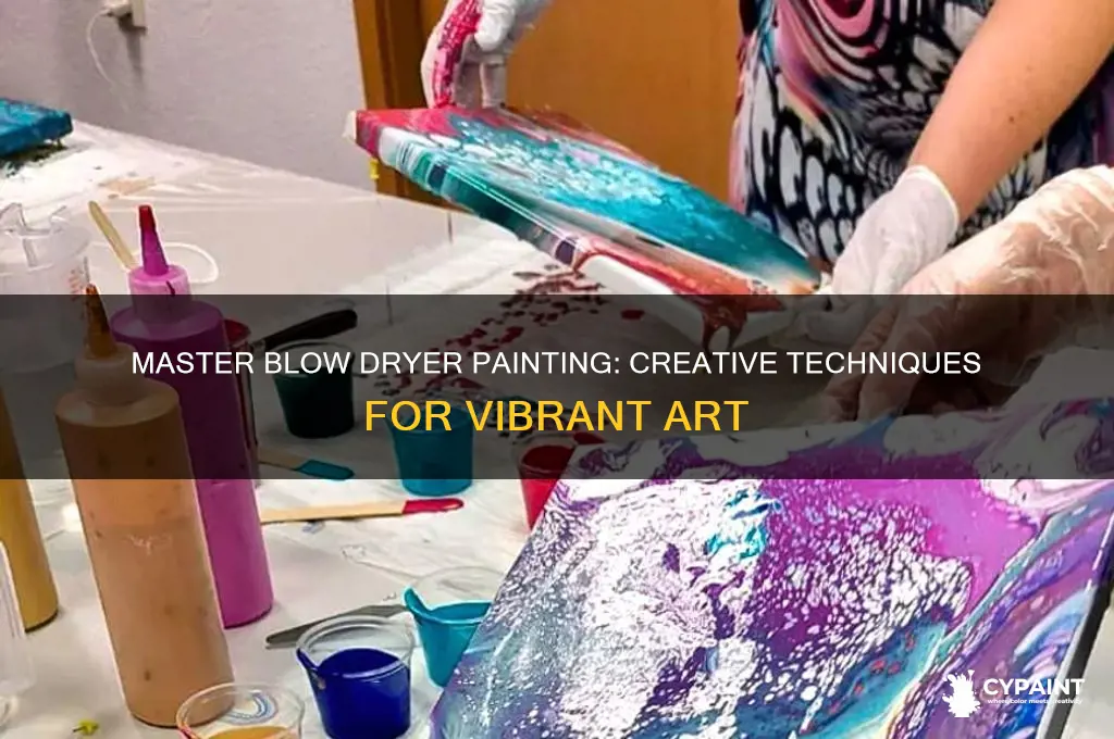 how to do a blow dryer painting