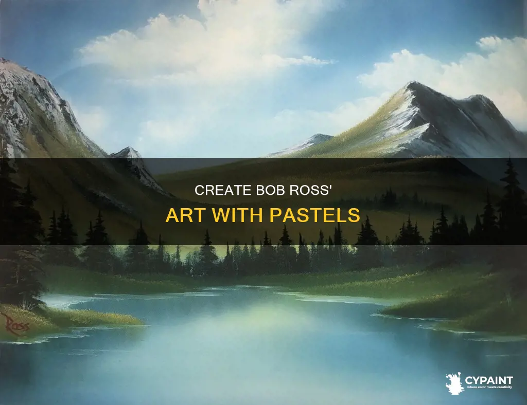 how to do a bob ross painting with pastels