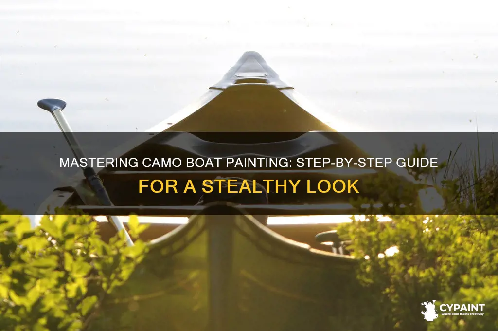 how to do a camo paint job on a boat