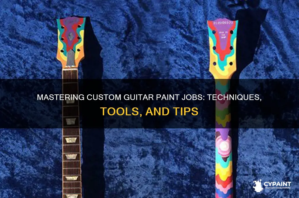 how to do a custom paint job on a guitar