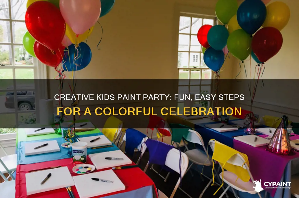 how to do a kids paint party