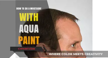 Mastering Aqua Paint: Creative Techniques for a Vibrant Mustache Design