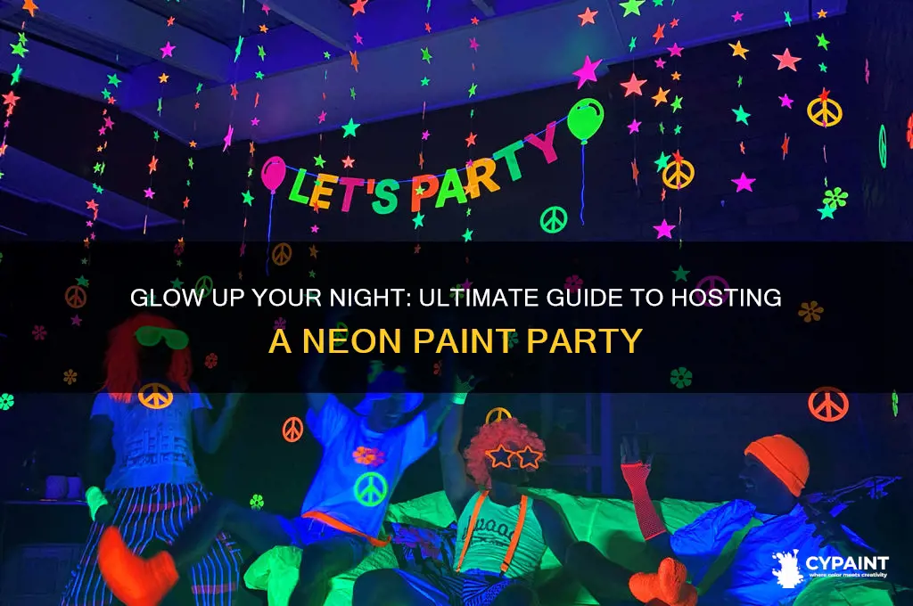 how to do a neon paint party