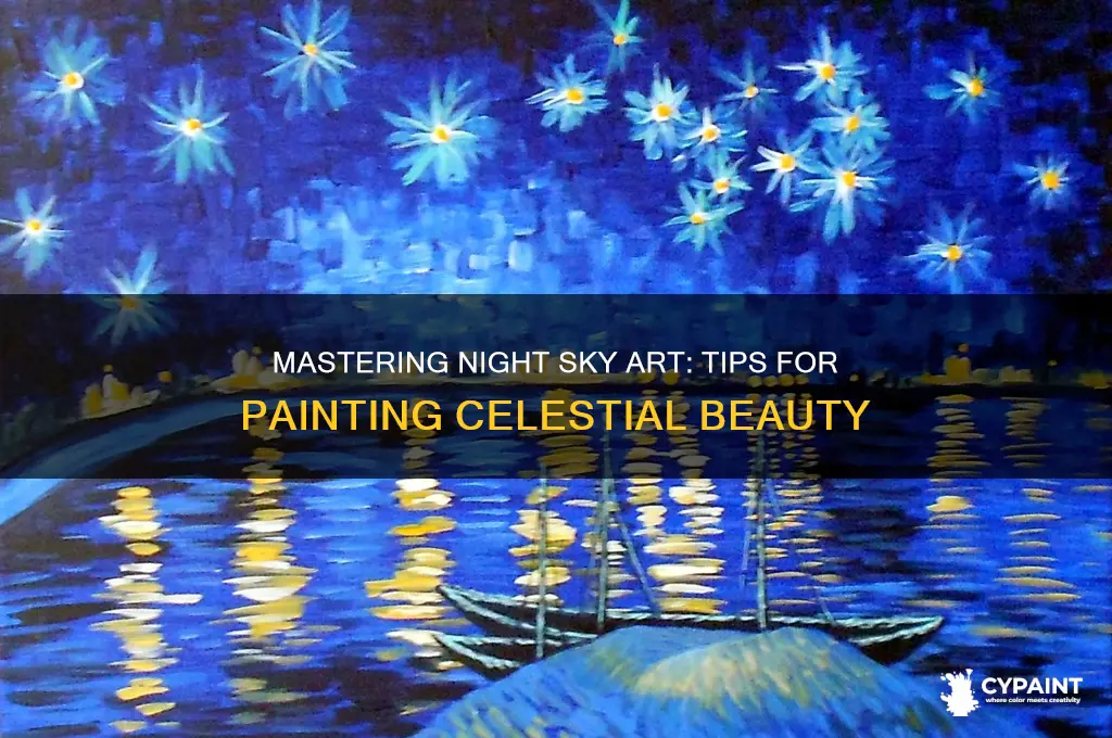 how to do a night sky painting