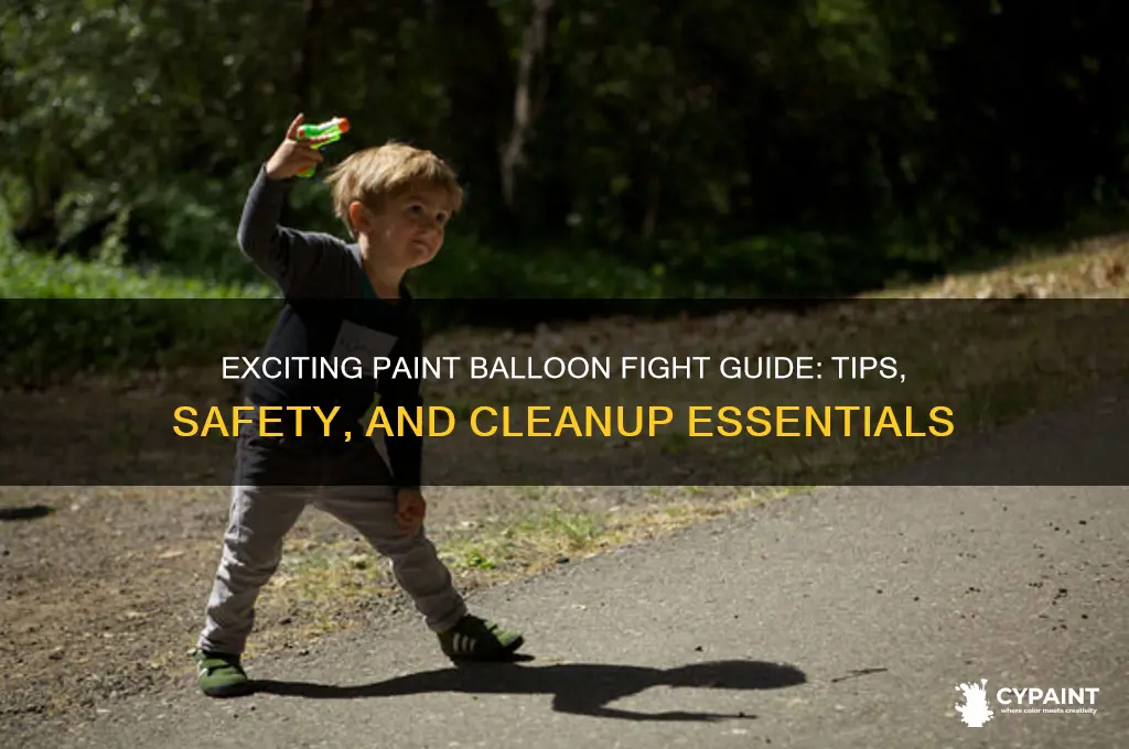 how to do a paint balloon fight