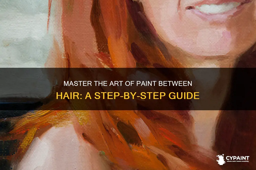 how to do a paint between hair
