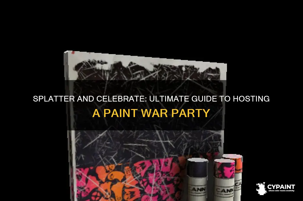 how to do a paint war party