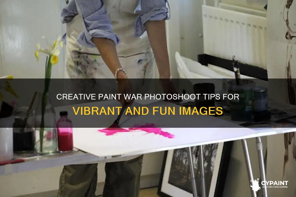 how to do a paint war photoshoot
