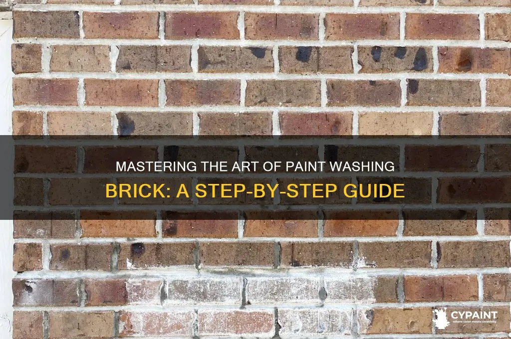 how to do a paint wsh on brick