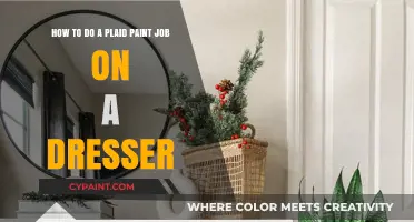 DIY Plaid Dresser Makeover: Easy Steps for a Stylish Paint Job