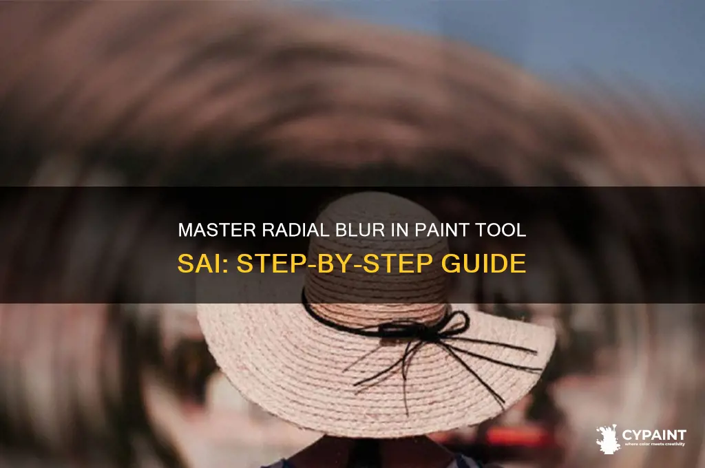 how to do a radial blur in paint tool sai