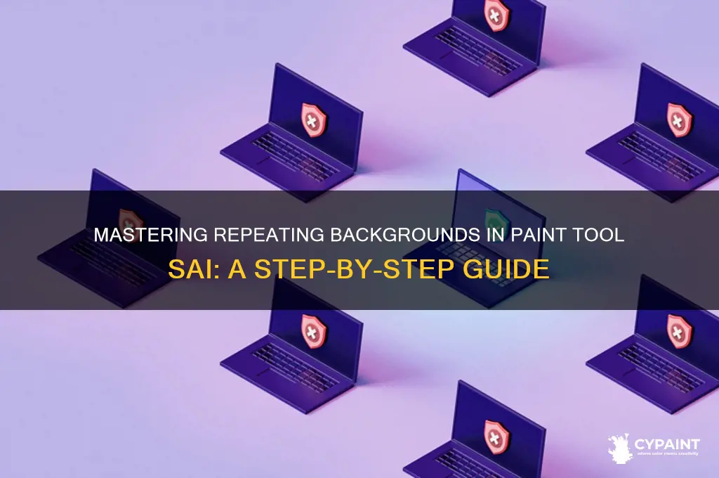 how to do a repeating bg on paint tool sai
