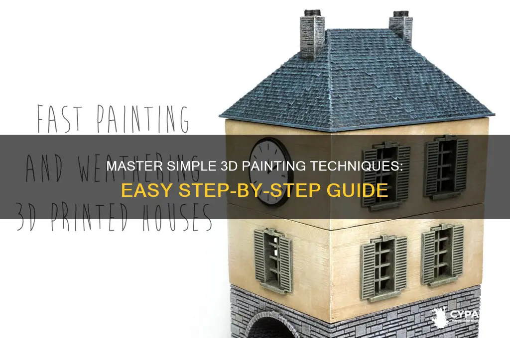 how to do a simple 3d painting