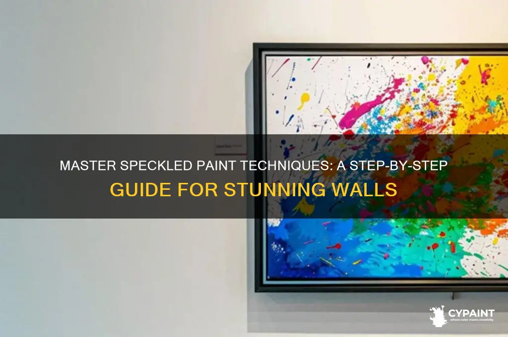 how to do a speckled paint job