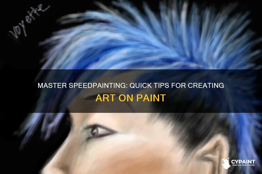 how to do a speedpaint on paint