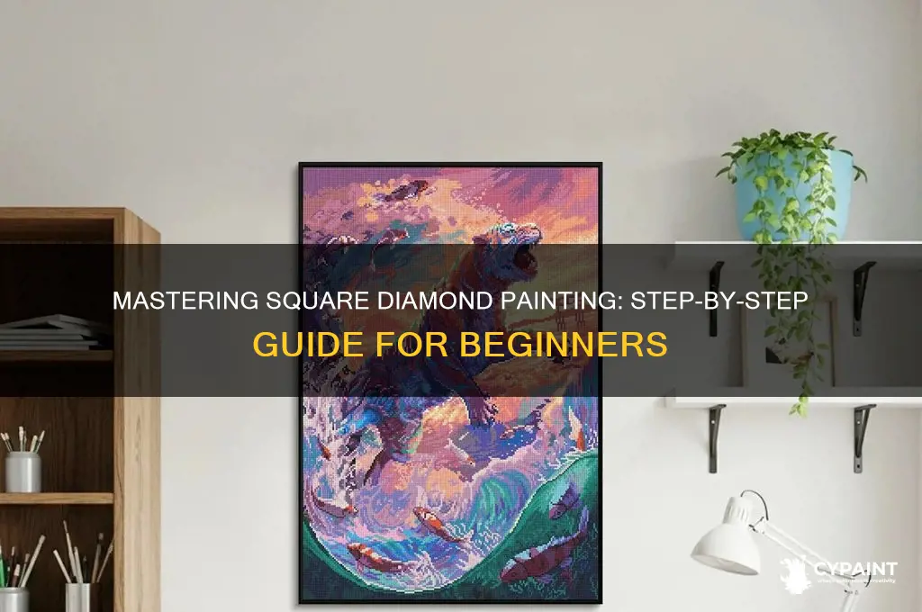 how to do a square diamond painting