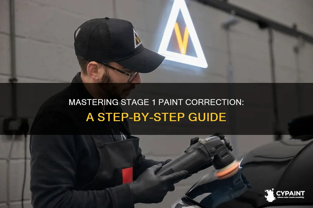 how to do a stage 1 paint correction