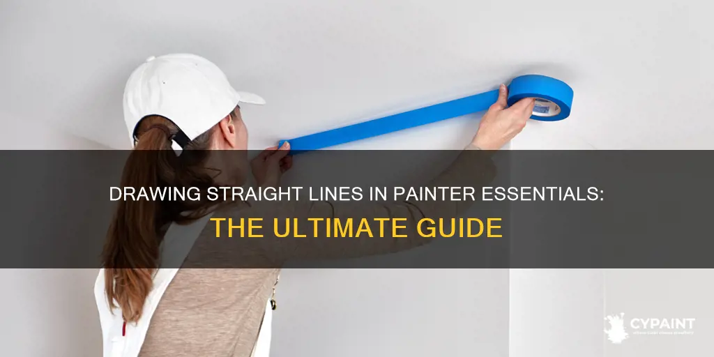 how to do a straight line in painter essentials