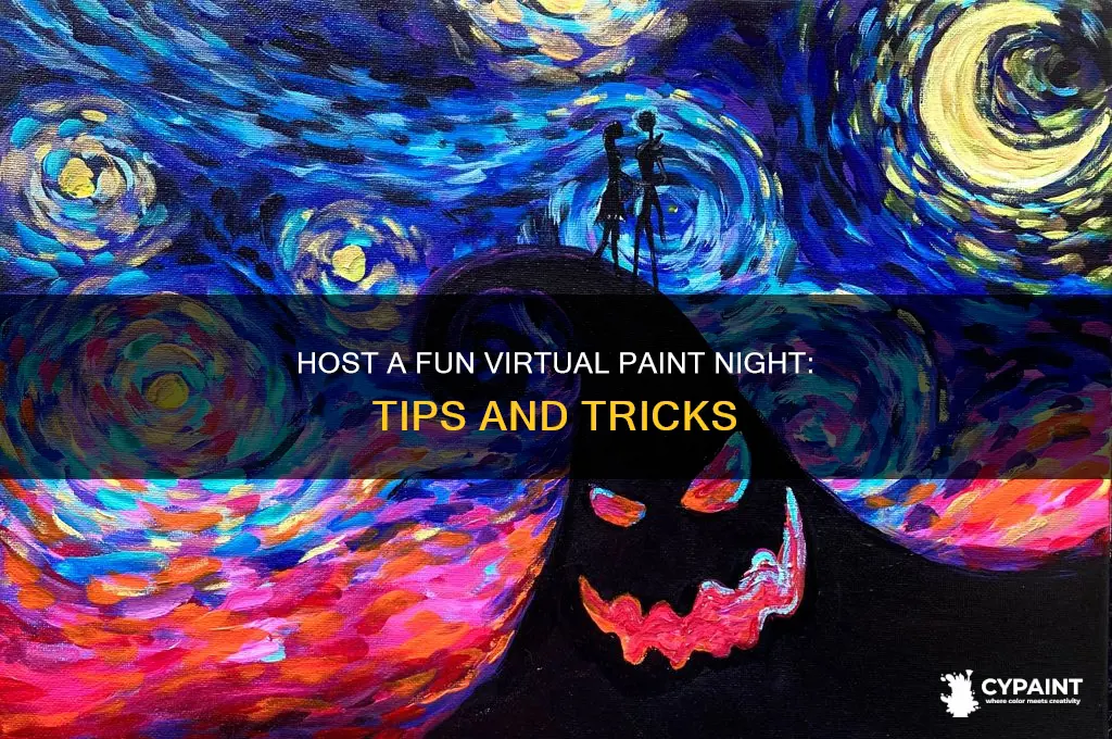 how to do a virtual paint night
