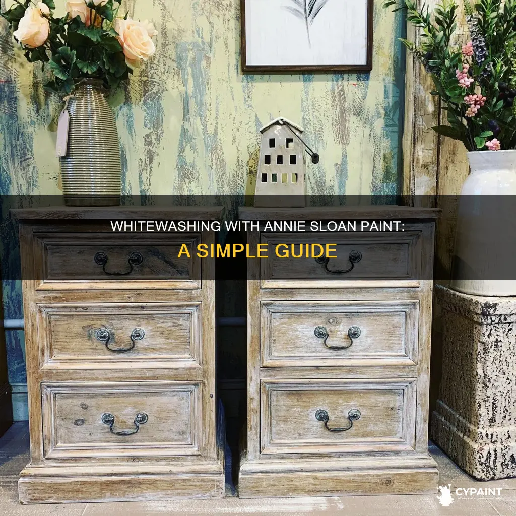 how to do a whitewash with annie sloan paint