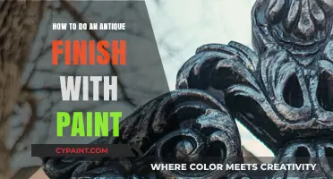 Mastering the Art of Antique Finish: A Step-by-Step Painting Guide