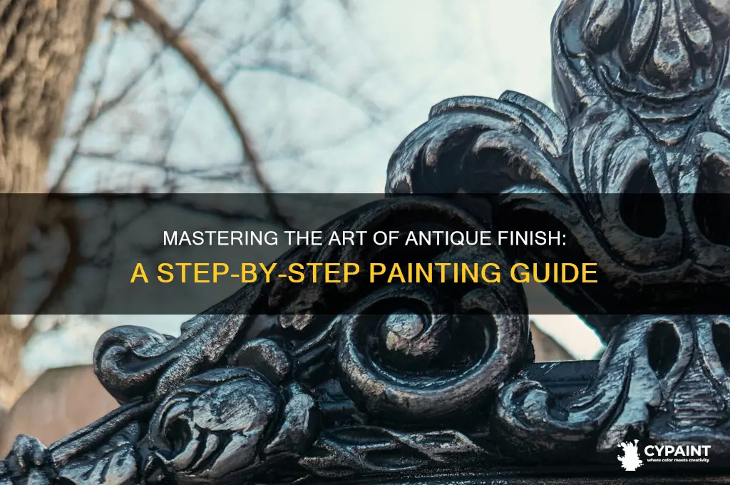 how to do an antique finish with paint