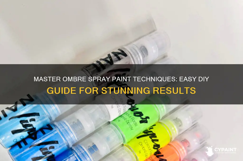 how to do an ombre paint job with sprayp aint