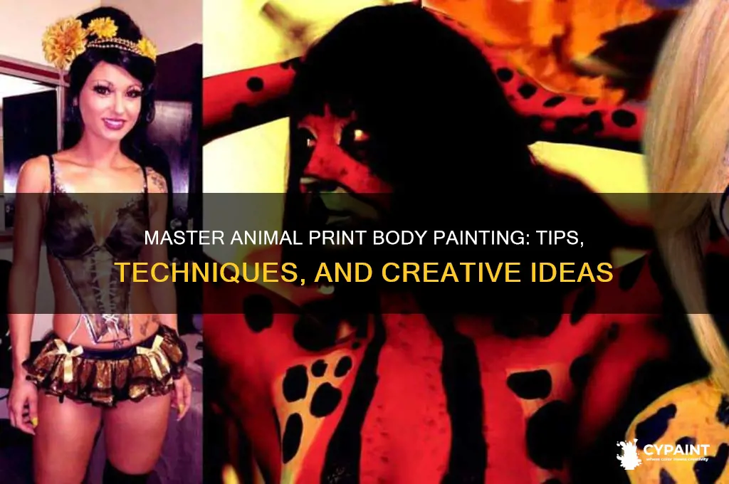 how to do animal print body paint