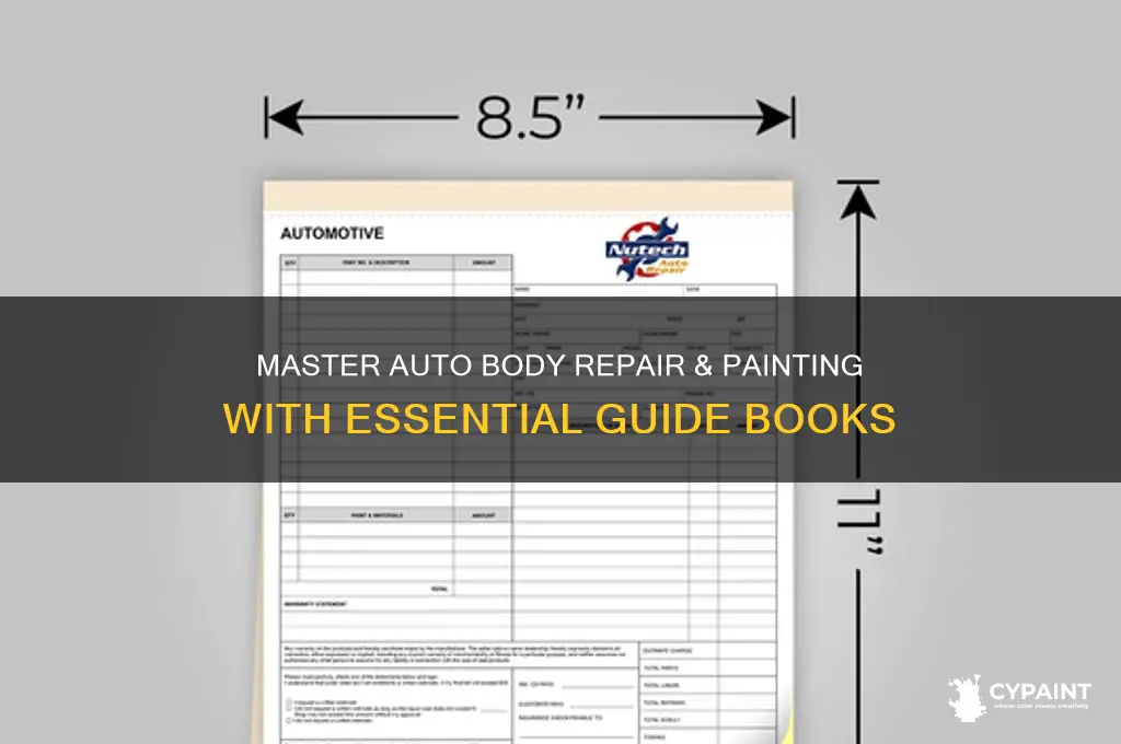 how to do autobody work & paint books